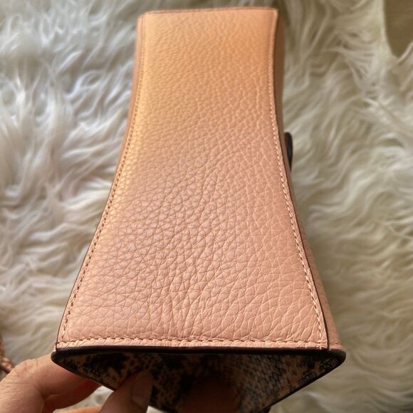 Coach Snake Embossed Trim Pepper Satchel - Picture 8 of 11